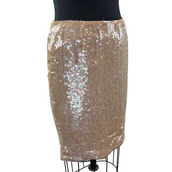 Sequin Mini Skirt - Gold - Picture 3 of 7